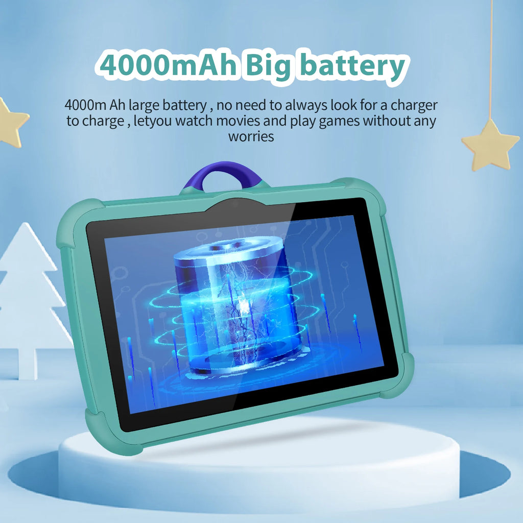 2024 New Arrival 7 Inch WiFi Kids' tablet Octa Core 4GB RAM 64GB ROM Google Learning Education Version Dual Cameras Tablets