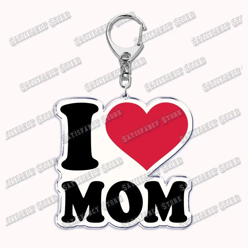 Custom I Love You My Fictional Boyfriend Awesome Girlfriend Keychain Emo Boys Hot Wife Mom Dad Key Ring Keychains Bf Gf Gifts