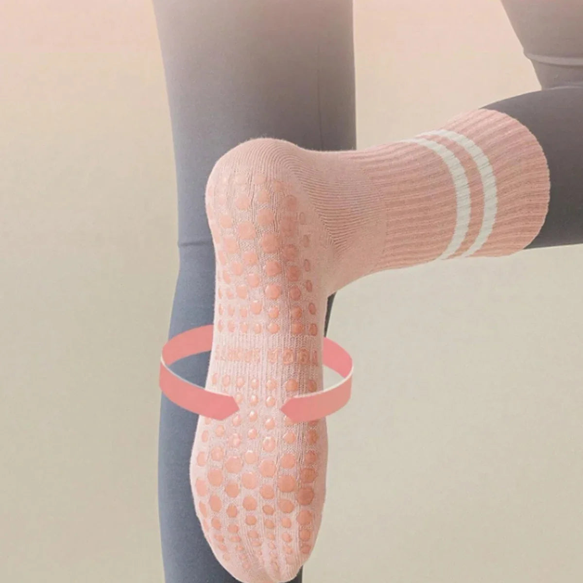 Pilates Socks with Grips for Women Yoga Socks Barre Socks Non Slip Socks of 1/2/3/6pairs