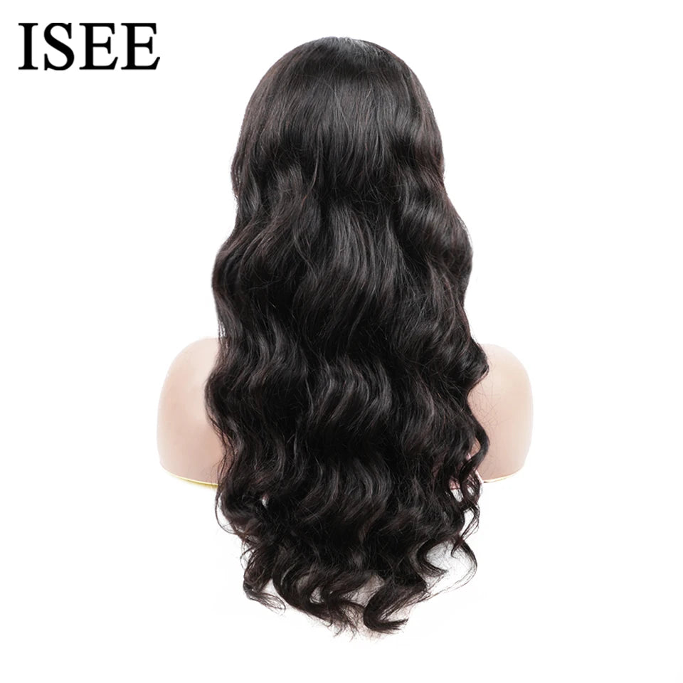 ISEE HAIR Pre-Bleached Knots Wear Go Glueless Wigs Human Hair Body Wave Ready To Wear Glueless Wigs For Women 6*4 HD Lace Wigs