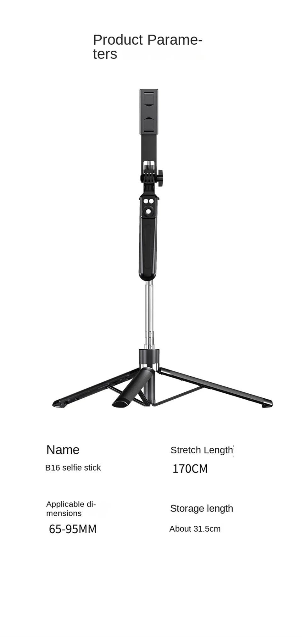 FGCLSY 1.7M selfie stick tripod with Light wireless remote control 360 ° rotation for smartphone video recording live streaming
