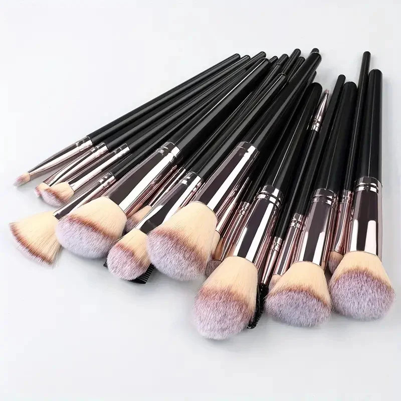 Complete Professional Makeup Brushes Set All in One Kit for Eyeshadow Eyeliner Face and Detailed Cosmetics Application Tools