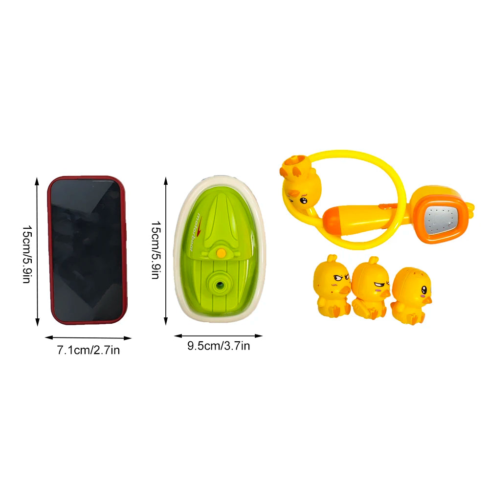 Baby Shower Bathroom Water Playing Little Yellow Duck Flower Shower Divine Device Water Spray Water Playing Toy