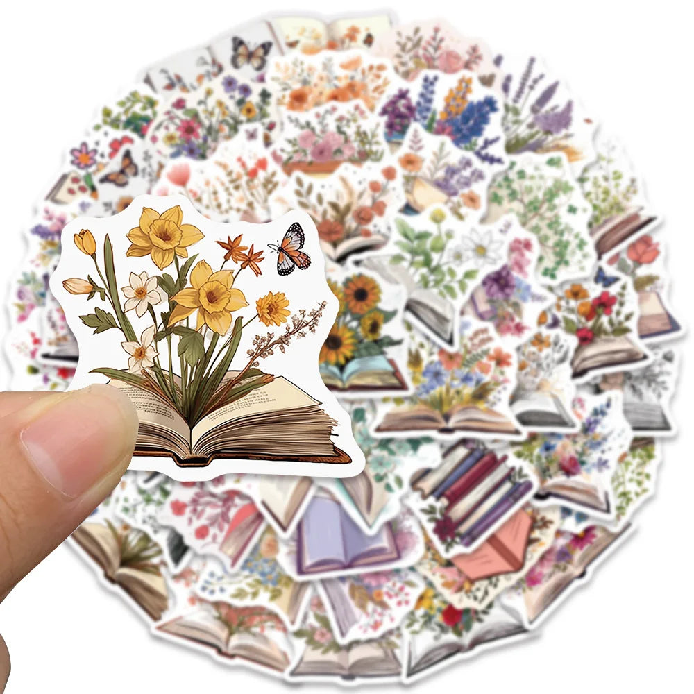 50PCS Smutty Dark Romance Bookish Spice Reader Girl Cartoon Booktok Sticker Aesthetic Car Kindle Ipad Phone Laptop Diary Sticker