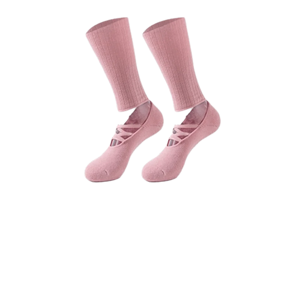 New Cotton Pilates Socks Harajuku Street Breathable Yoga Socks Non-Slip Grip Casual Strappy Grip Sock