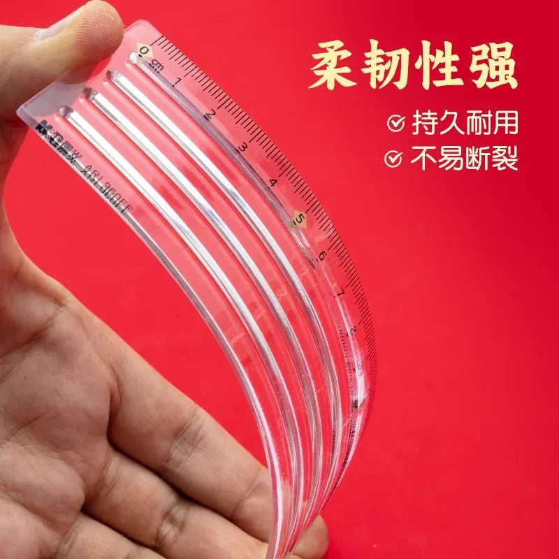 M&G ruler, 9 mm spacing, 15 cm long, suitable for drawing straight lines, ideal for students and office use.