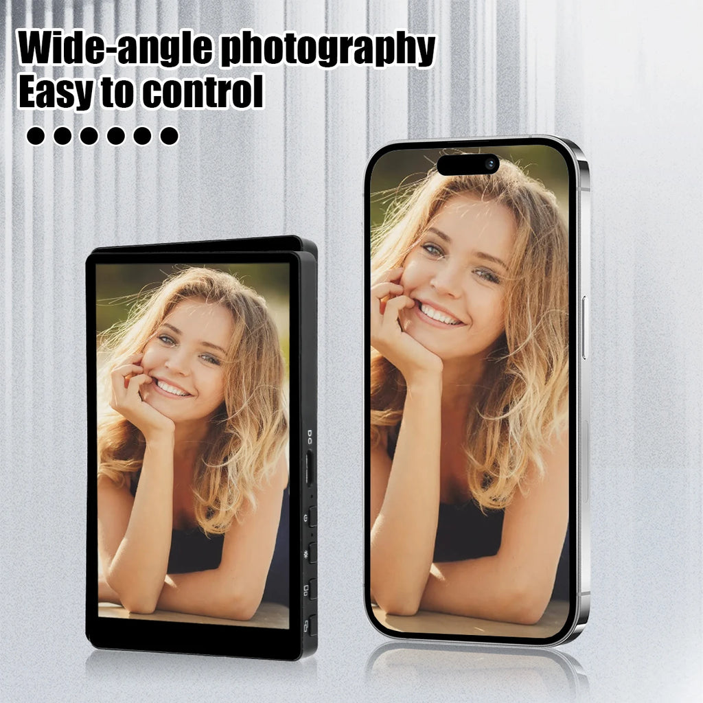 Mobile Phone Wireless Magnetic Selfie Monitor Screen For Smartphone Vlog Live Stream Video Recording for iPhone Android phone