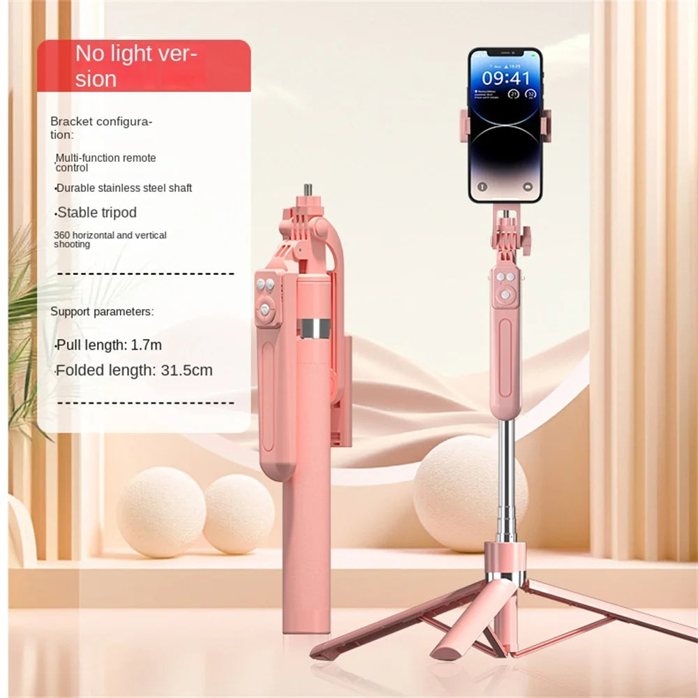 MEUYAG Selfie Stick 360 ° rotation 170cm with Wireless Bluetooth Extended Tripod with Remote Shutter for Android ios smartphone
