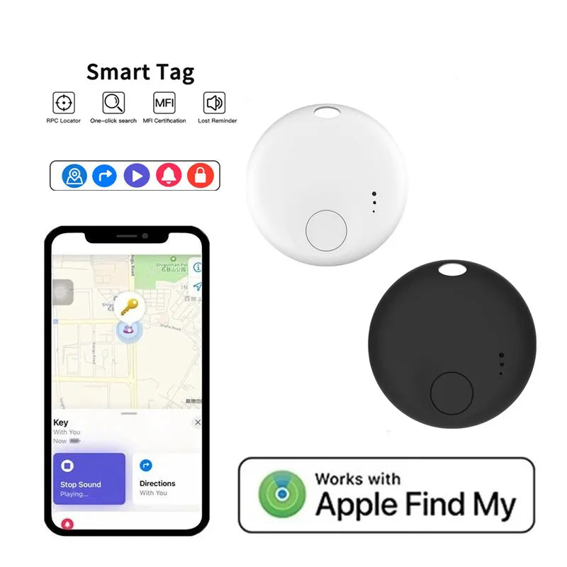 Air Tracker Smart Bluetooth Tracker Tag Works with IOS Find My APP Tracking Locator  Device Anti-lost Item Finder for keys bag