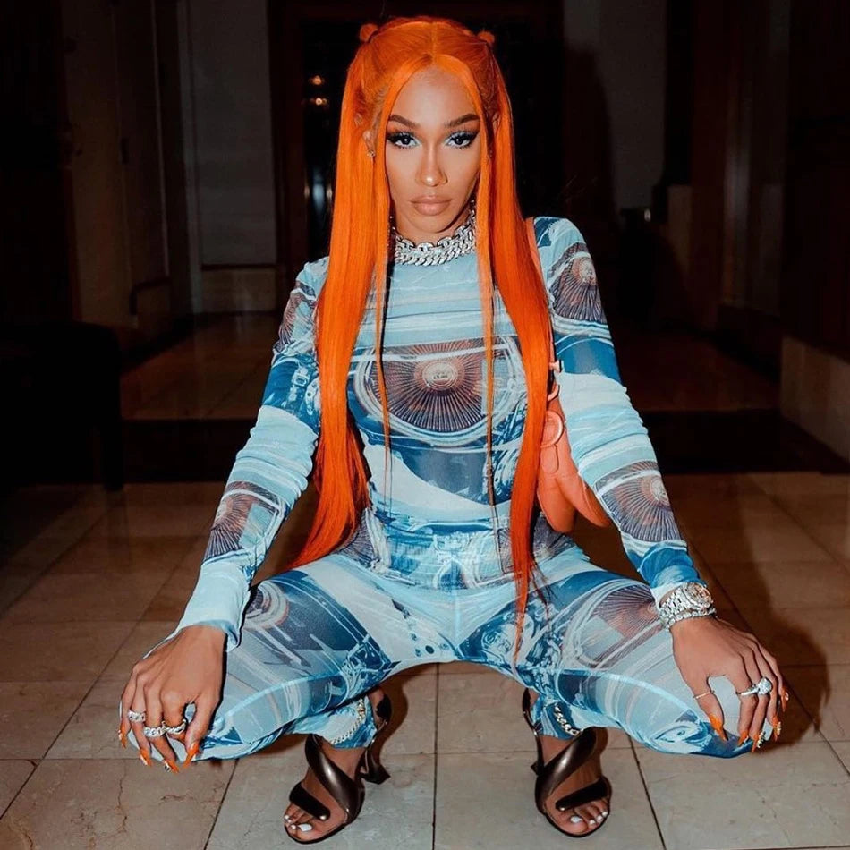 13x6 Orange Ginger Colored Human Hair Wigs Lace Front Wigs HD Lace Frontal Wigs Raw Straight Fall Orange Color Human Hair Wig