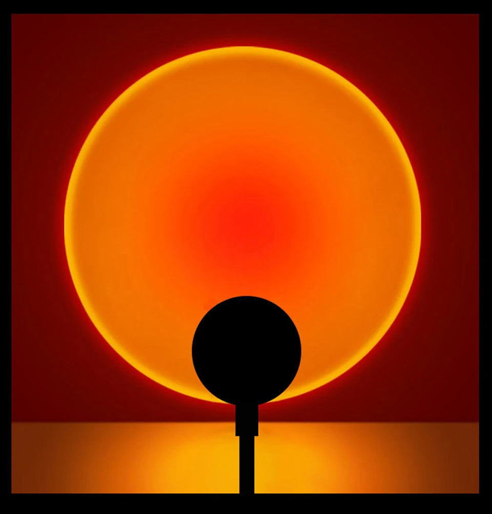 LED Sunset Lamp Nightlights USB Projector Birthday Party Decoration Mood Lights For Bedroom Living Room Wall Photography