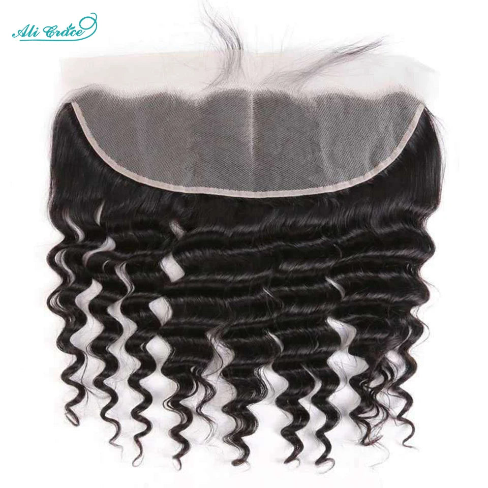 Ali Grace Hair Loose Wave Bundles with Frontal 13x4 Brazilian Hair Loose Wave 3 Bundles with Closure Ear to Ear Lace Frontal