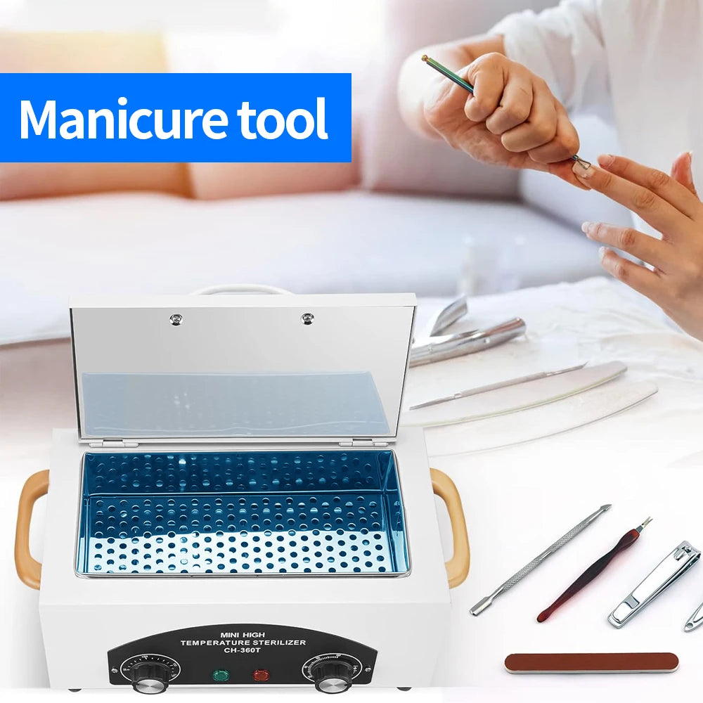 LINMANDA High Temperature Sterilizer Autoclave Machine Nail Tool Sterilizer Dry Heat Sterilizer SPA Salon-Tattoo Metal Tools
