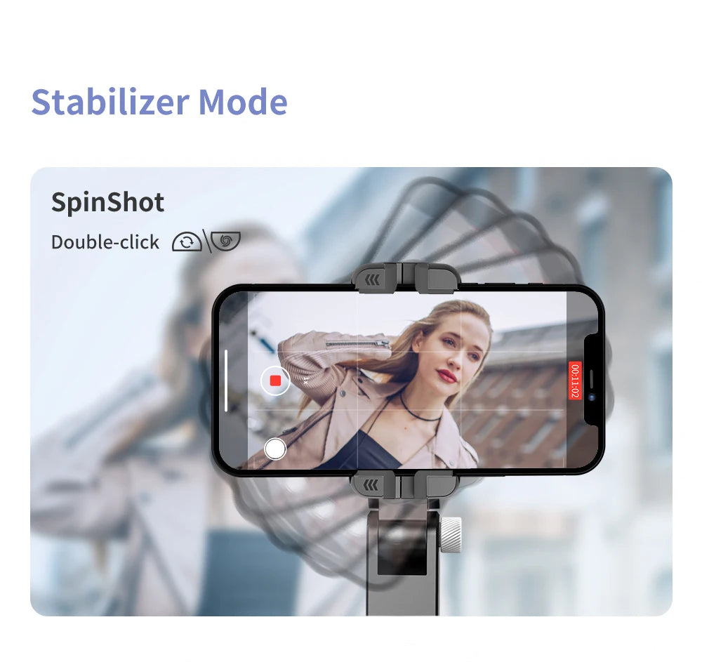 Handheld Gimbal Stabilizer Selfie Stick Tripod For iPhone Android Cell Phone Mobile Smartphone Camera Hand Portable Cellphone