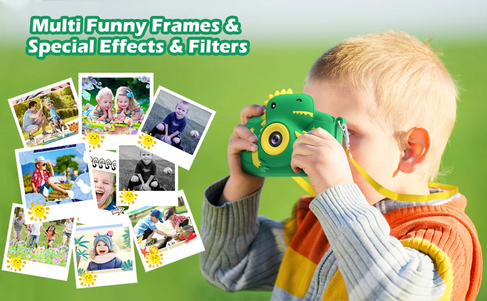 Kids Camera, 2.0" Toddler Digital Camera with 32GB Card,  20MP & 1080P HD Selfie Children's Camera for Boys Girls