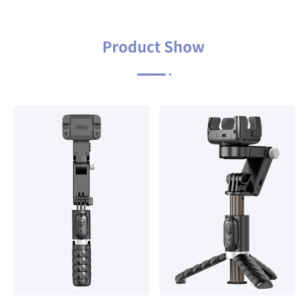 Handheld Gimbal Stabilizer Selfie Stick Tripod For iPhone Android Cell Phone Mobile Smartphone Camera Hand Portable Cellphone