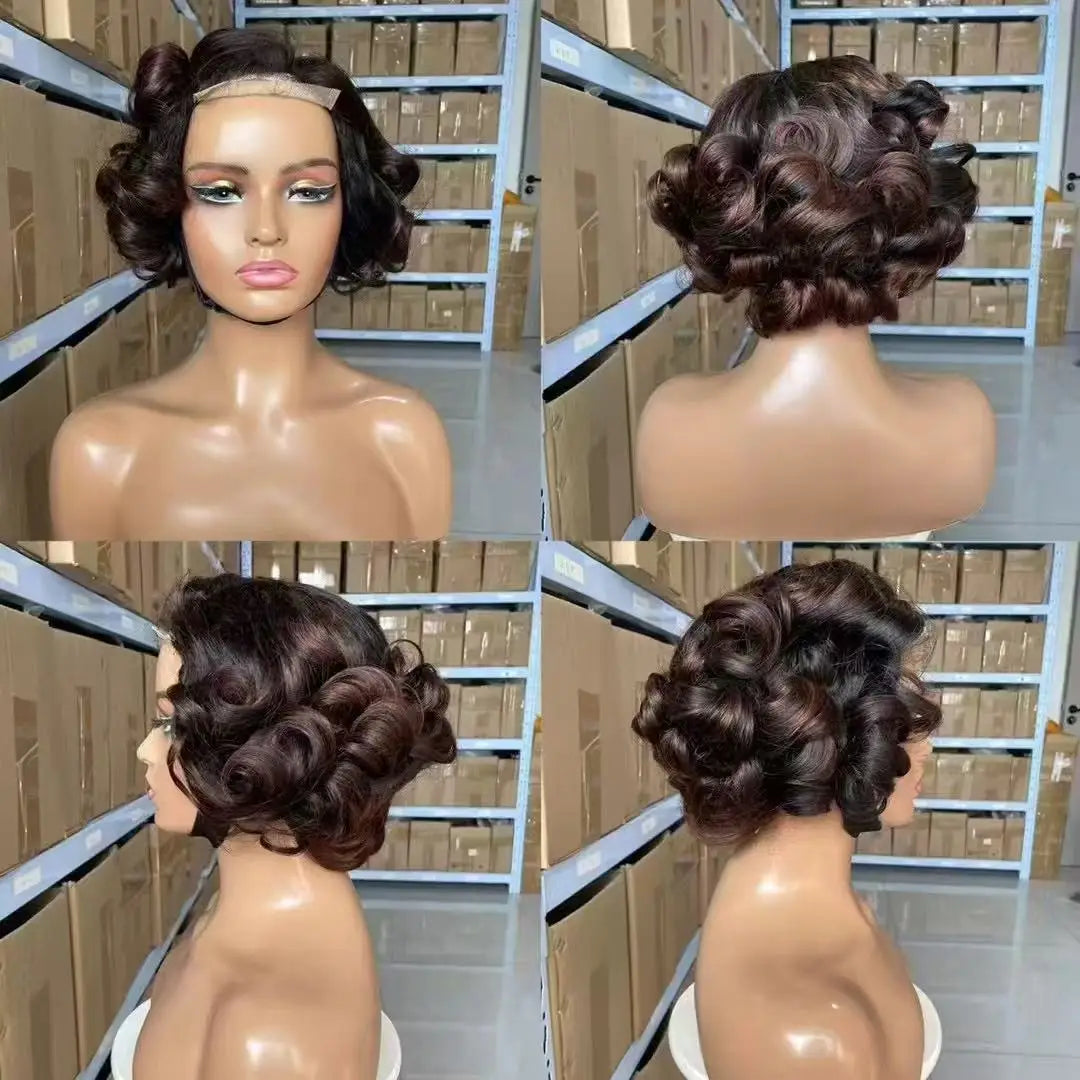 Chocolate Brown Ombre Loose Wave 4x4 HD Lace Closure Wig - 100% Vietnamese Human Hair