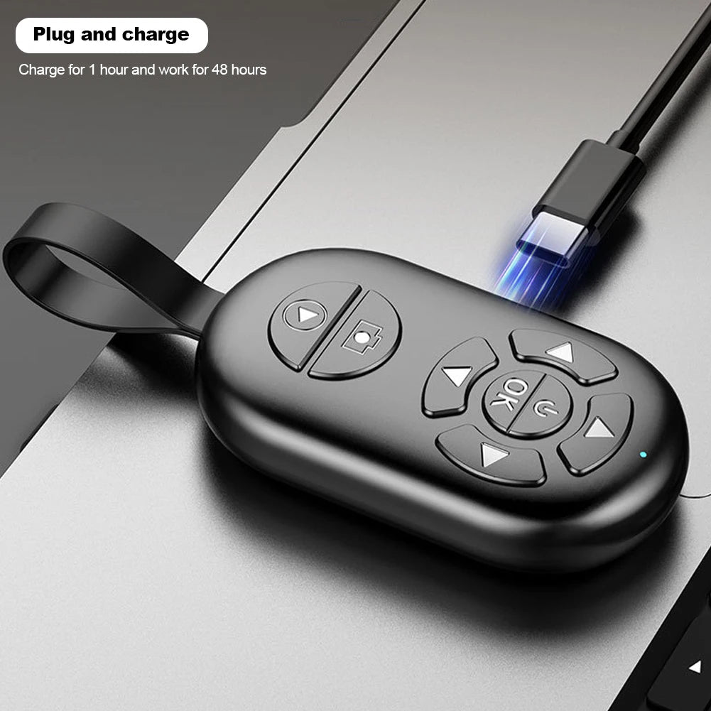 Portable Wireless Bluetooth Button Self Timer Video Remote Control For Android Ios Xiaomi HUAWEI Mobile Tik Tok Page Turner
