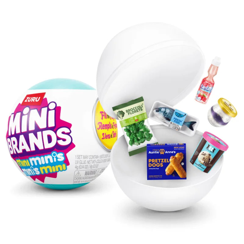 Surprise Ball Mini Brands Fridge Refrigerator Food Series Blind Box Toys Mini Figure Mystery Model Collection Kids Gifts