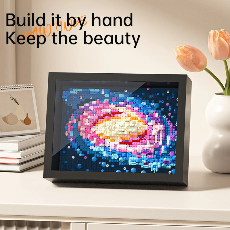 Creative World-famous Art Painting sunflower Van Gogh The Starry Night Galaxy Kanagawa Building Block,Christmas Birthday Gifts