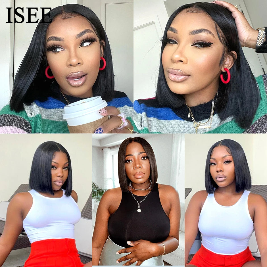 V Part Wig Human Hair No Leave Out Brazilian Straight Human Hair Wigs for Women Wigs  Virgin hair 180%% Density for Beginer