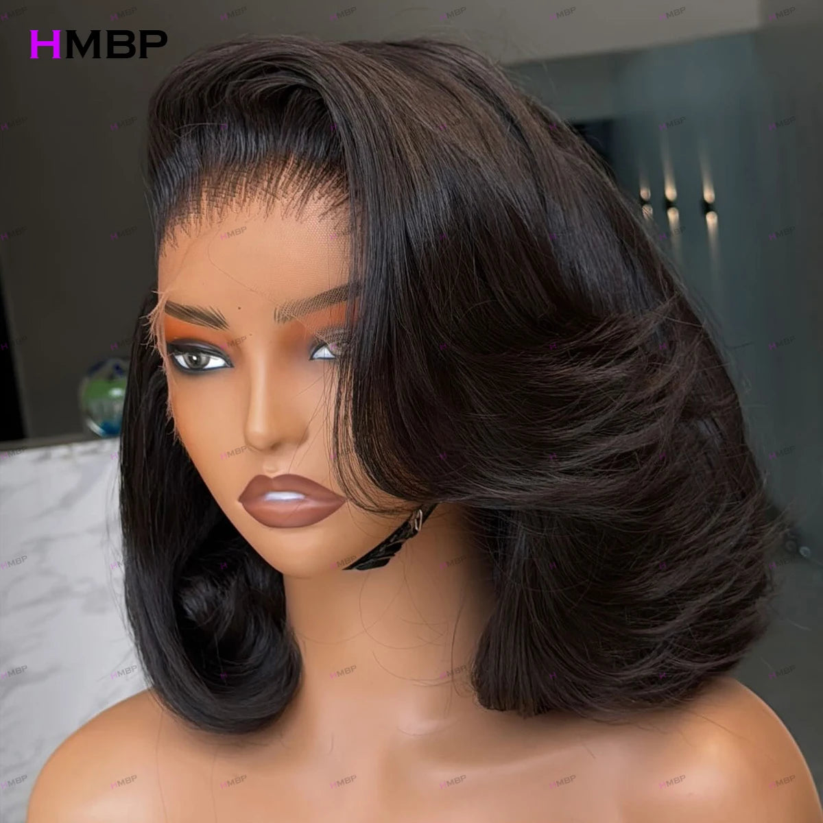 Premium Glueless HD Lace Front Wig - 13x6 Straight Bob Human Hair Wig | Pre-Plucked Ready to Wear