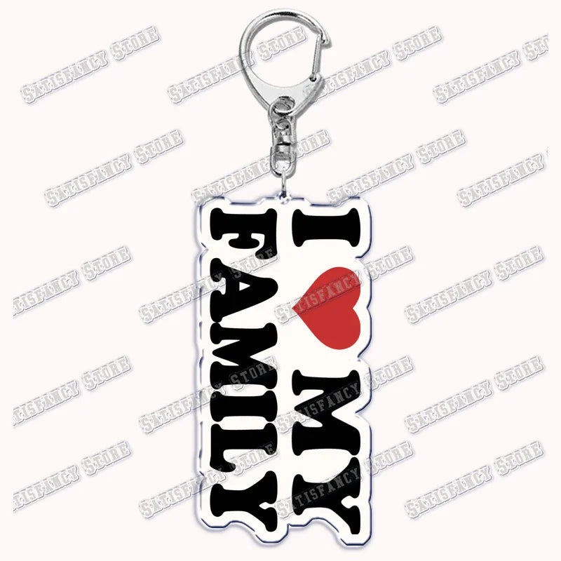 Custom I Love You My Fictional Boyfriend Awesome Girlfriend Keychain Emo Boys Hot Wife Mom Dad Key Ring Keychains Bf Gf Gifts