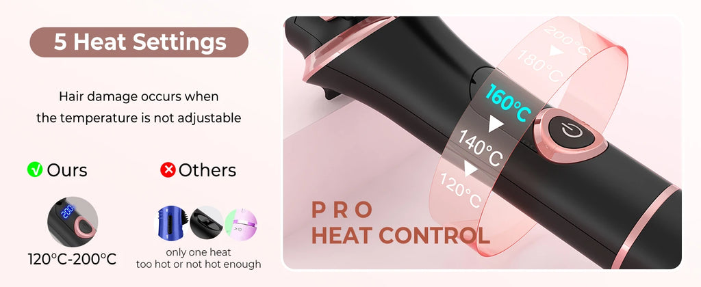 Ceramic Mini Hair Curler 25mm Travel Curling Iron Dual Voltage Curling Wand Small Hair iron Styler Curly Hair Products