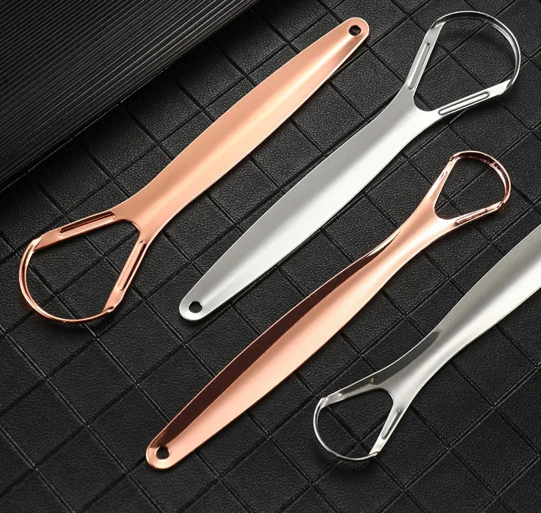 혀클리너 1pc Stainless Steel Tongue Scraper Cleaner Fresh Breath Cleaning Coated Tongue Toothbrush Oral Hygiene Care Tools