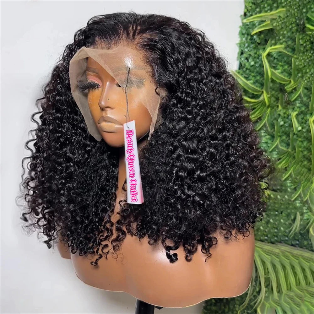 Brazilian Deep Wave Bob Wig - 100% Human Hair Lace Front Wig for Women