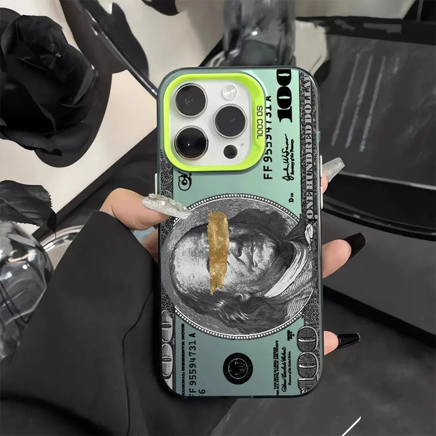 Dollars Money Design Phone Case for iPhone 17 14 15 16 Plus 12 Air 11 16e Pro Max 13 Soft Shell