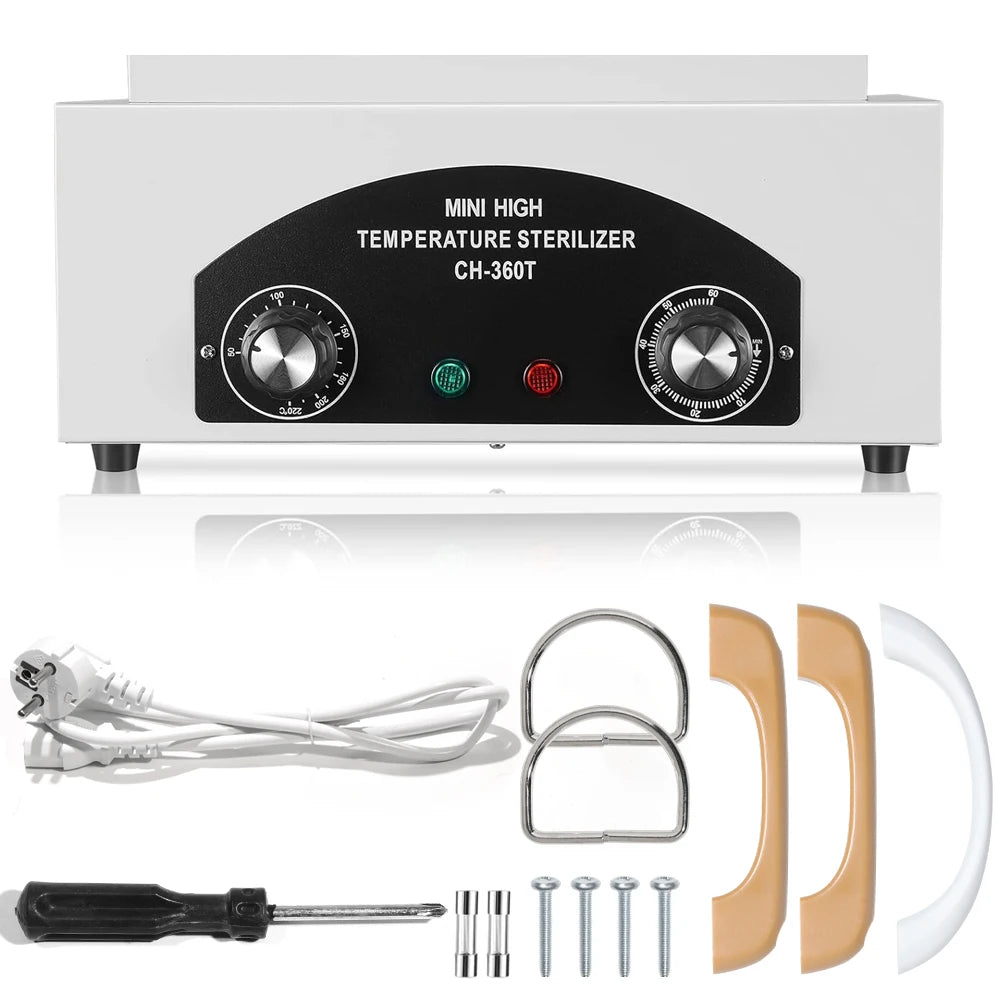LINMANDA High Temperature Sterilizer Autoclave Machine Nail Tool Sterilizer Dry Heat Sterilizer SPA Salon-Tattoo Metal Tools