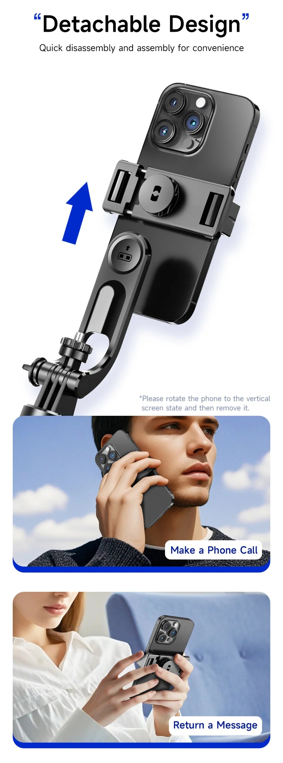 FANGTUOSI New 1.7M Wireless Selfie Stick Tripod Foldable Stand For Gopro Action Cameras Smartphones Balance Steady Shooting Live