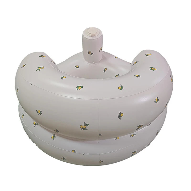 Inflatable Baby Seat for Babies 3-36 Months,Built in Air Pump Children Baby Sofa,Bumbo Seat for Learning to Sit,Feeding,Camping