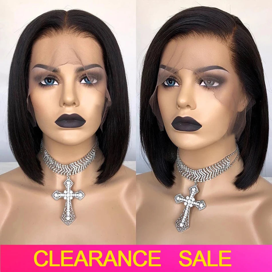 Bob Wigs Human Hair 13x4 Full Frontal Wigs For Women Lace Front Human Hair Wigs Straight Brazilian Human Hair Short Bob Wigs