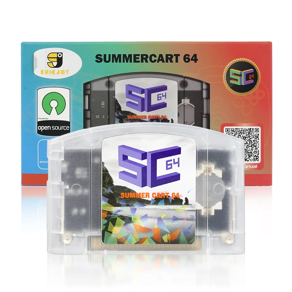 SummerCart64 Open Source N64 Game Card For Nintendo 64 Game Console With Simulator Function Compatibility 5400+ games