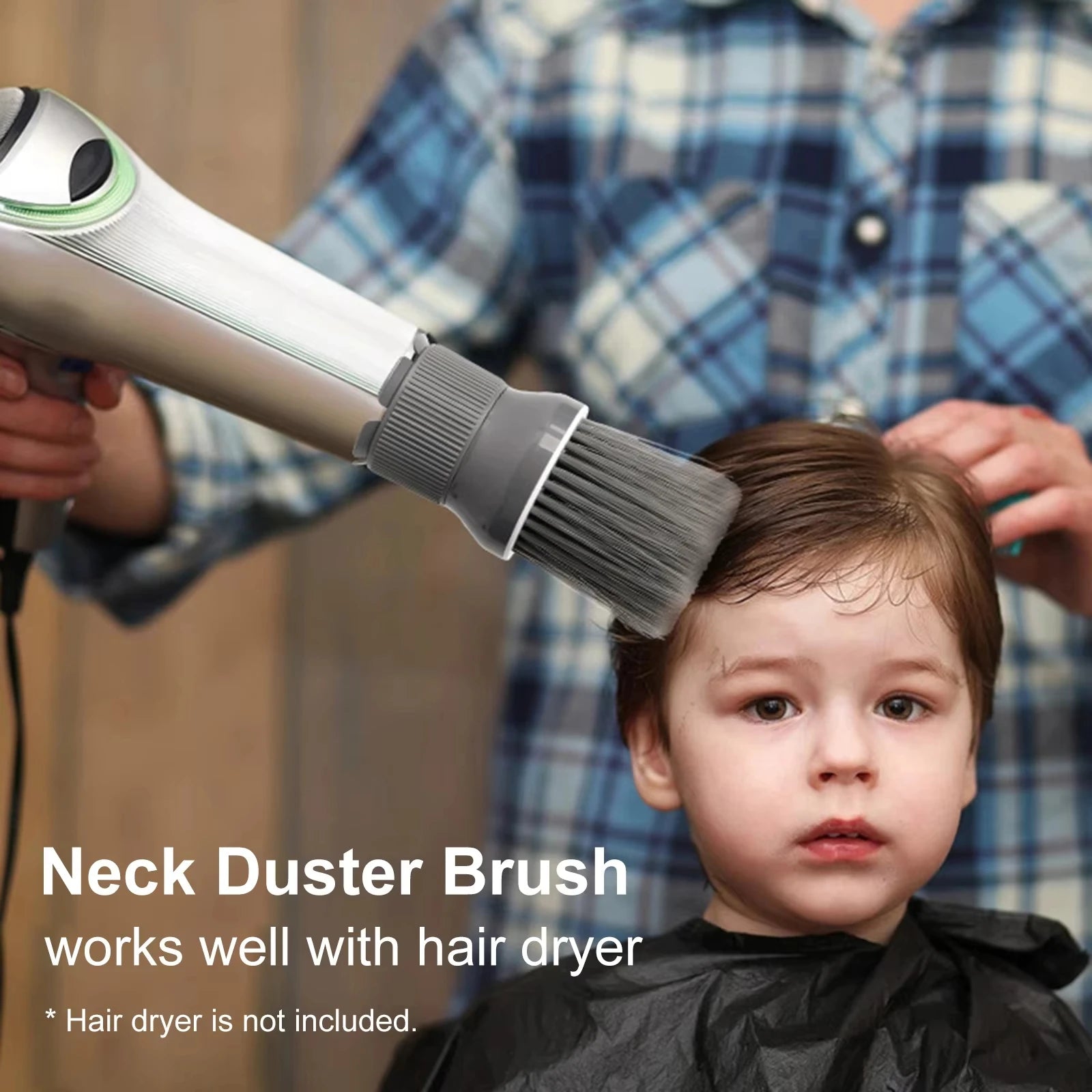 Hair Dryer Brush Hairdressing Whirlwind Neck Brush Barber Haircut Cleaning Shredded Hair Brush Home Hairdressing Salon Supplies