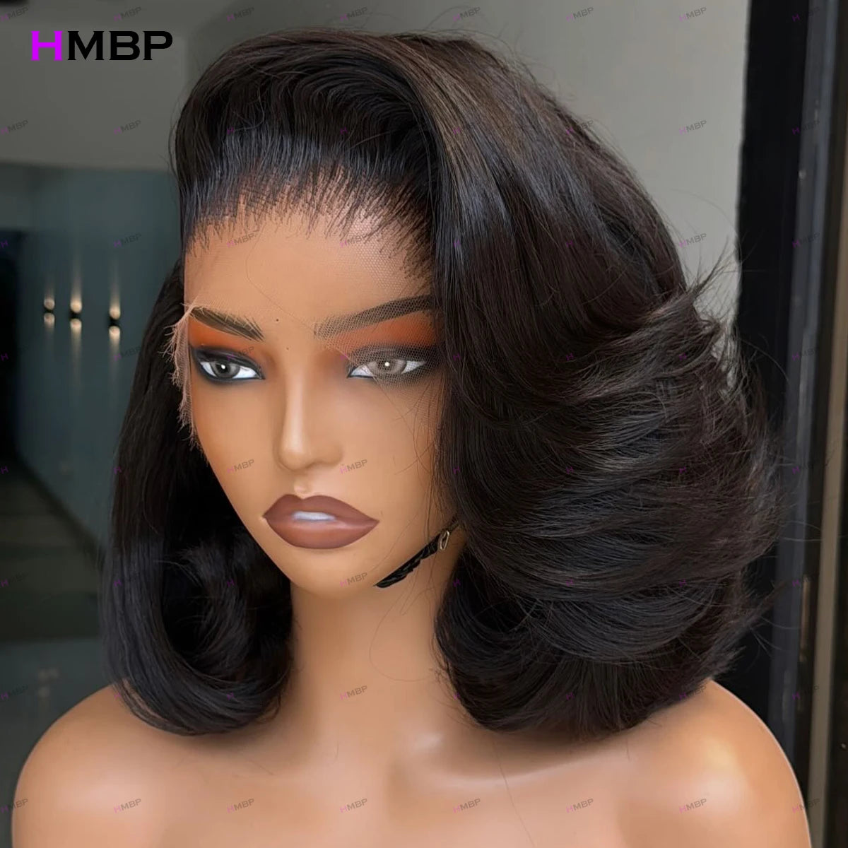 Premium Glueless HD Lace Front Wig - 13x6 Straight Bob Human Hair Wig | Pre-Plucked Ready to Wear