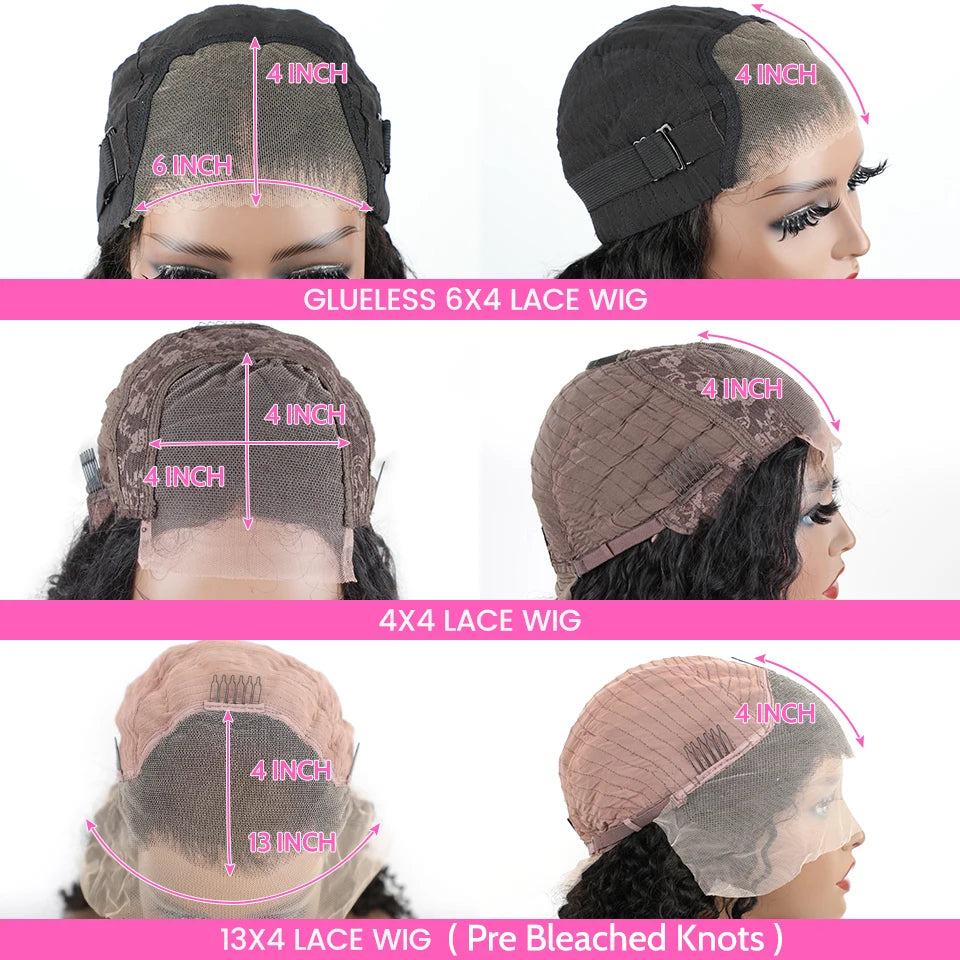 Wear Go Glueless Wig ISEE Indian Kinky Curly Short Bob 7x5 Glueless Wig Human Hair Ready To Wear 13x4 Wig Pre Bleached Knots