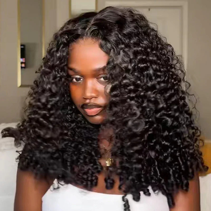 ISEE Hair 9x6 Burmese Curly Wigs Wear Can Go Glueless Burmese 250% Density Wig Pre-Cut Lace Beginner Friendly Easy Install