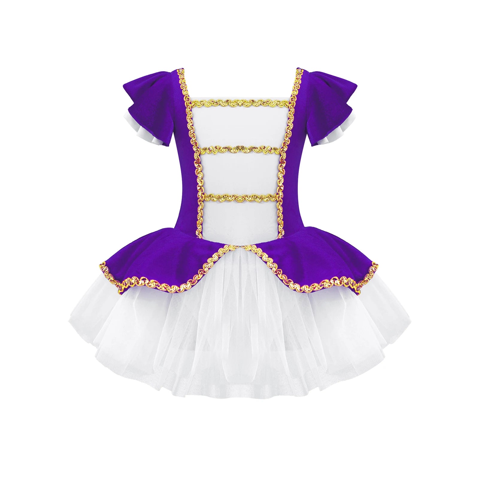 Kids Girls Children Dancer Ballet Dance Dress Gymnastic Leotard Tutu Princess Dress for Stage Performance Clothes Christmas Gift