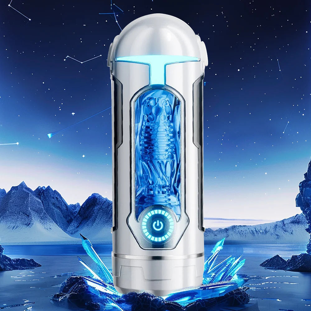 Sex Toys Male Masturbator Cup with Suction Mount Heating Rod Vaginal Penetration Pocket Pussy Masturbator Toy Adults Goods
