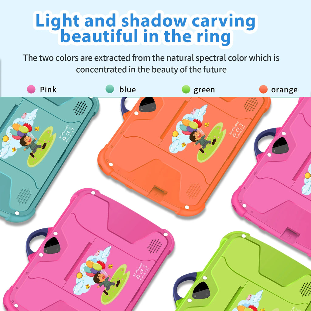 2024 New Arrival 7 Inch WiFi Kids' tablet Octa Core 4GB RAM 64GB ROM Google Learning Education Version Dual Cameras Tablets