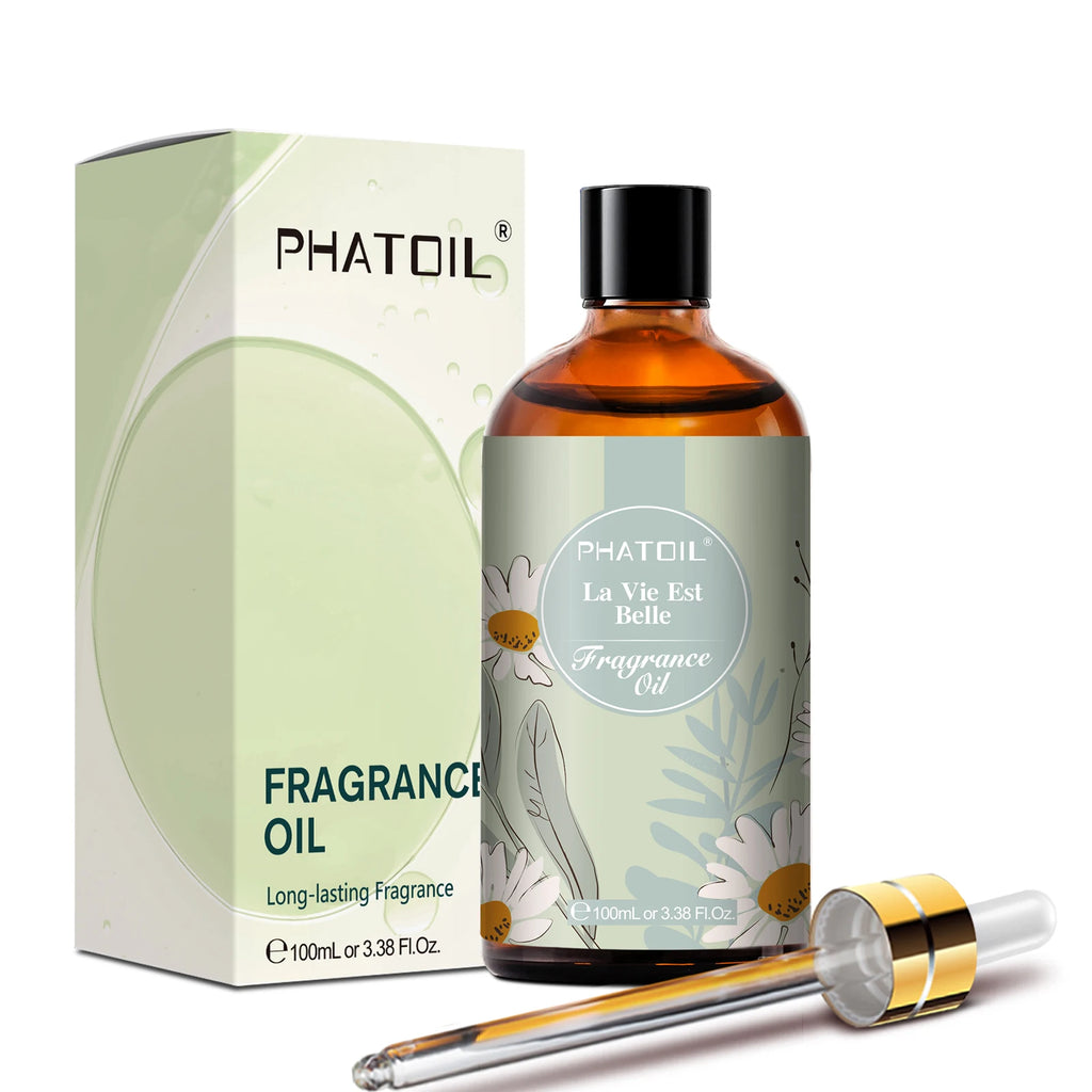 PHATOIL 100ml Aroma Fragrance Oil Fresh Linen Bubble Gum Baby Powder Angel Aromatherapy Essential Oils For Skin Candle Making