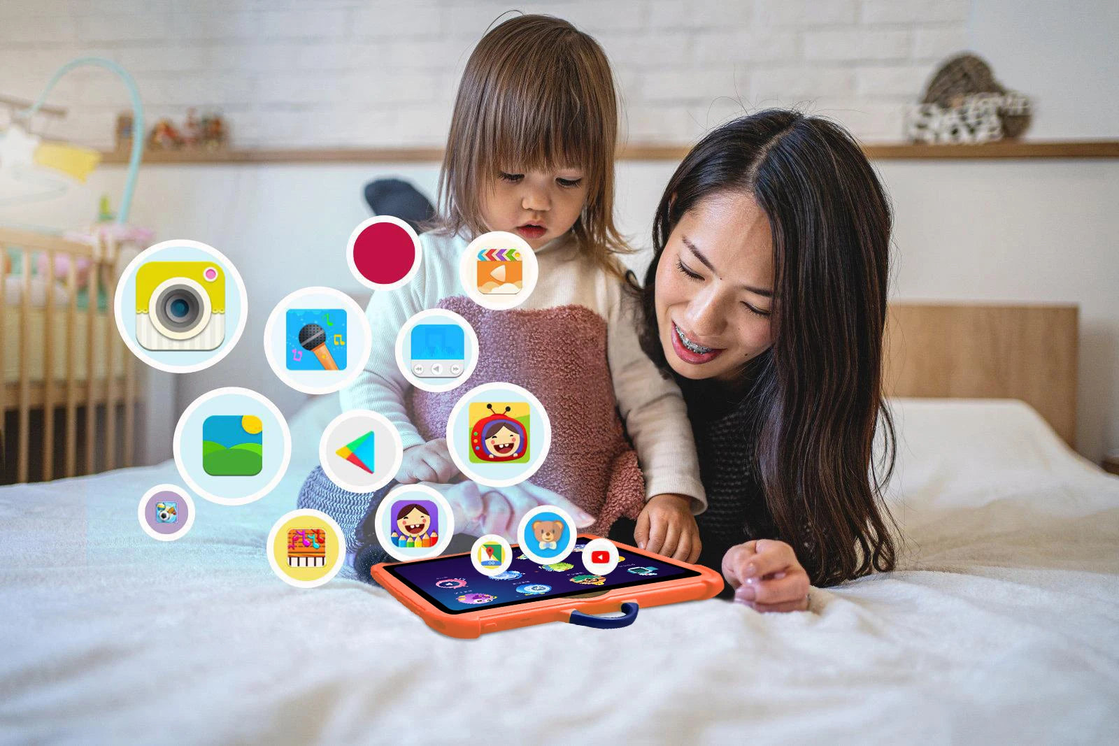 New Google Kids Tablets 7 Inch 5G WiFi Tablet Pc Quad Core 4GB RAM 64GB ROM Cheap for Children Gift Educational Learning 4000mAh