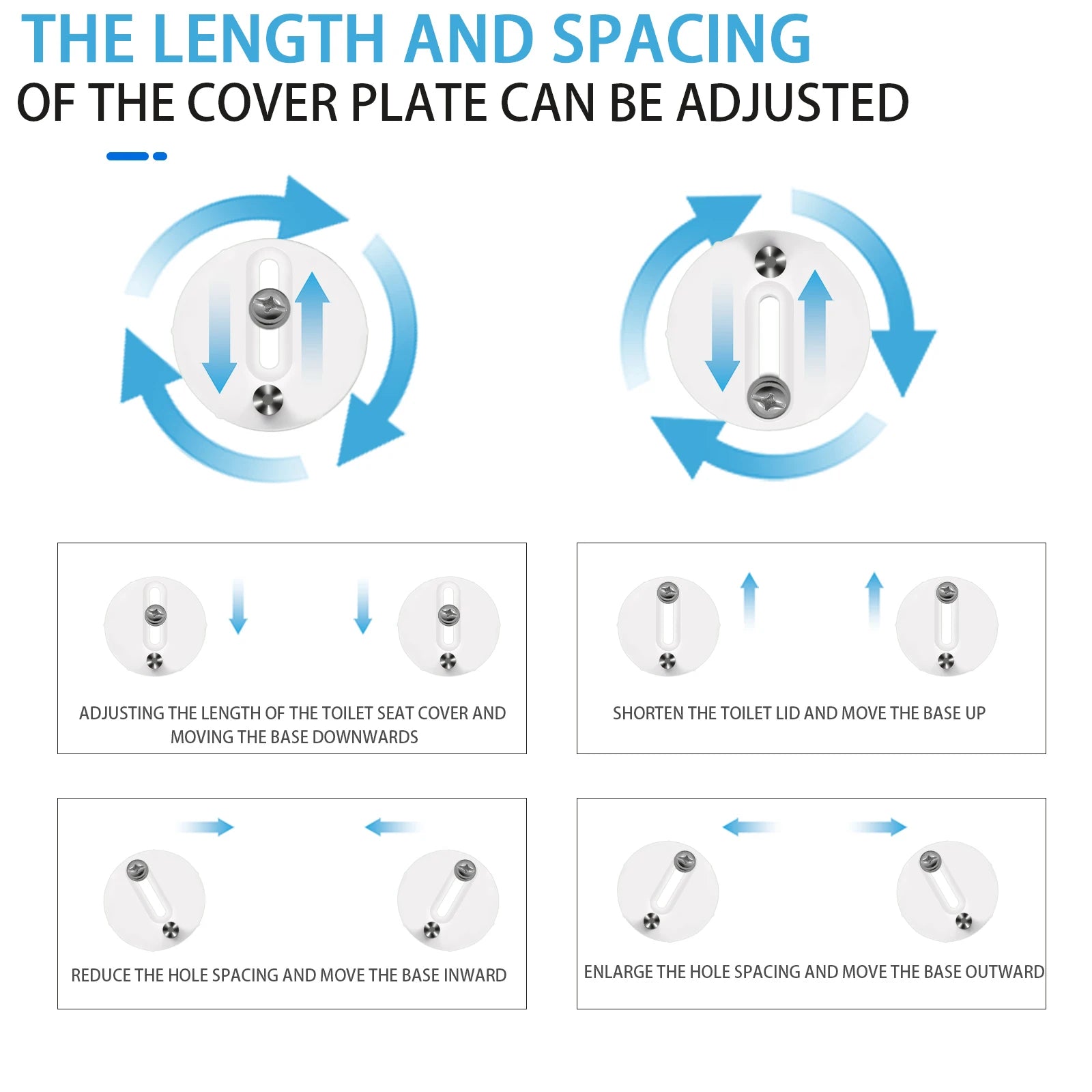 Luxury Quick Release Soft Close Toilet Seat Top Fix Easy Clean Bathroom Seat with One Set Free Top Fixing Hinges (S Shape)