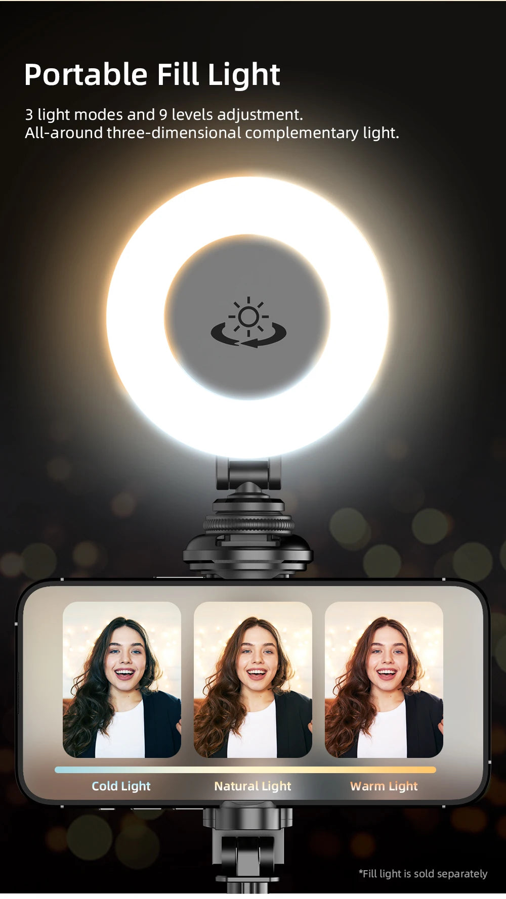 Selfie Stick with Wireless Bluetooth Remote, Portable 72 Inch Aluminum Alloy Selfie Stick Phone Tripod for iOS Android Cellphone