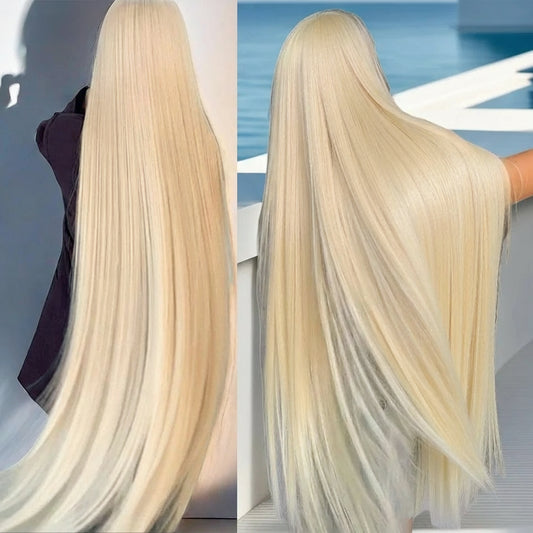 613 Blonde Lace Front Wig Human Hair - 200 Density HD Transparent Lace Wig 13x4/13x6 Pre-Plucked Brazilian Remy Hair