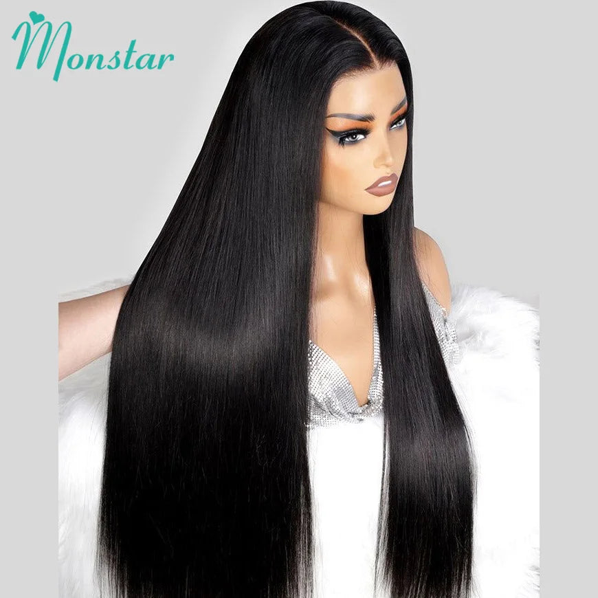 300 400 High Density Lace Wig 13x4 13x6 HD Straight Lace Front Wig PrePlucked 360 Lace Frontal Wig Vietnamese Raw Human Hair Wig