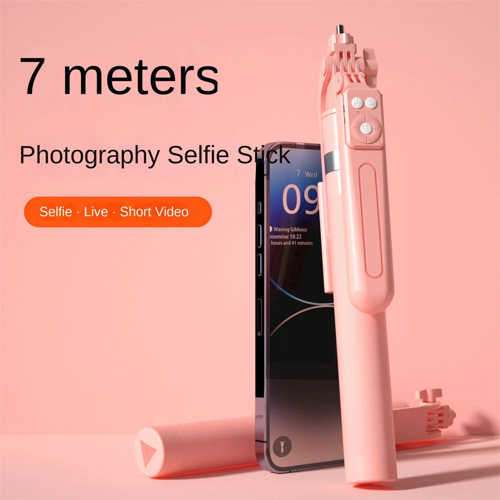 MEUYAG Selfie Stick 360 ° rotation 170cm with Wireless Bluetooth Extended Tripod with Remote Shutter for Android ios smartphone